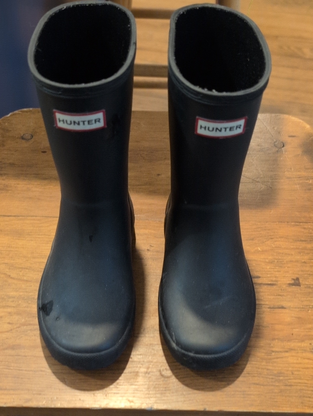 Hunter Kids Black Rain Boots Size 12